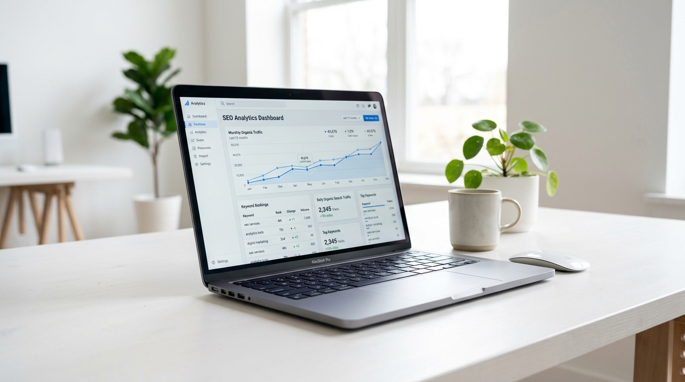 Enterprise Organic SEO & Keyword Rankings Analytics Dashboard